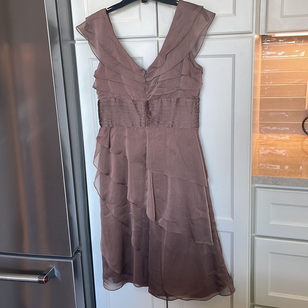 Adrianna Papell occasions brown shutter dress 4 - Picture 4 of 10